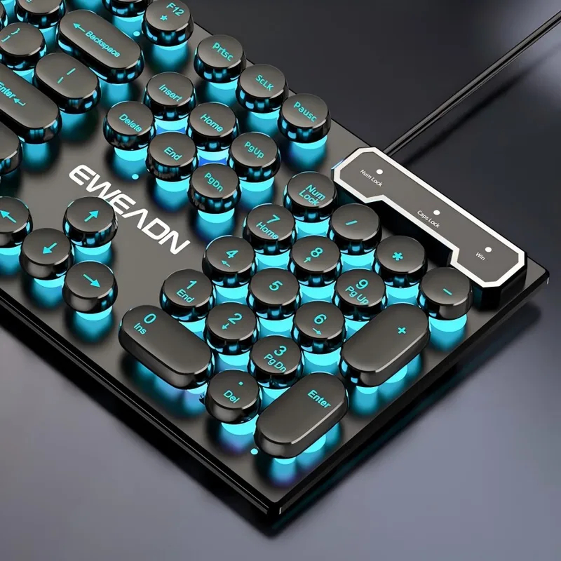 Laptop Accessories Mouse - Set Tastiera e Mouse Stile Retrò