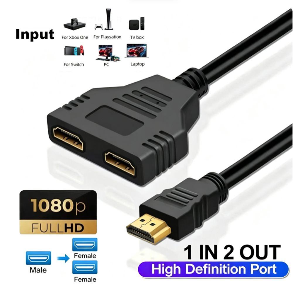 Xbox Laptop Accessories - Cavo splitter HDMI compatibile, con 1