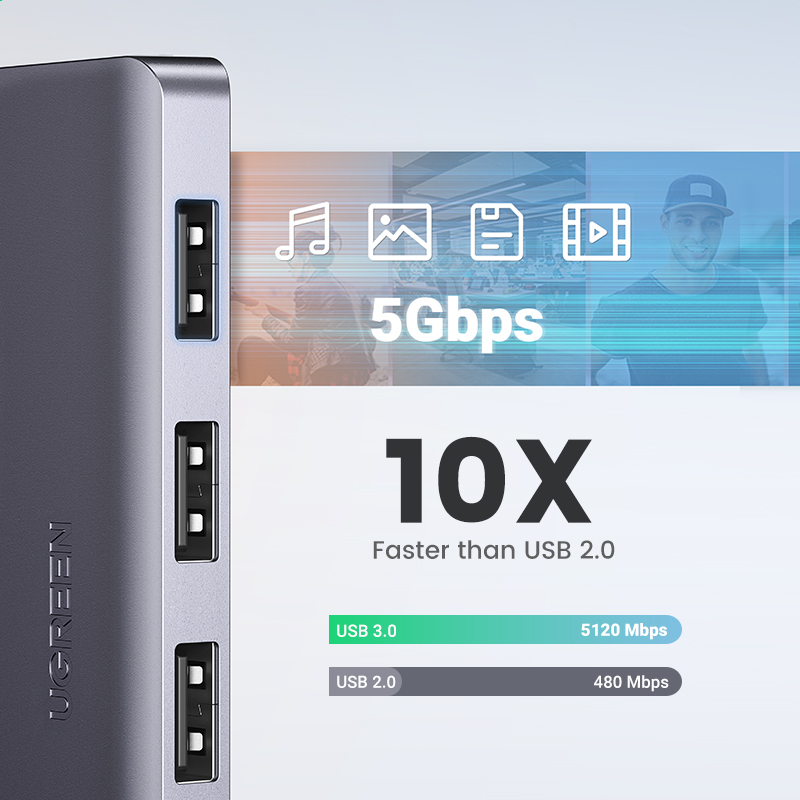 UGREEN USB HUB 4 porte USB-A S - Xbox Laptop Accessories recensione e prezzo